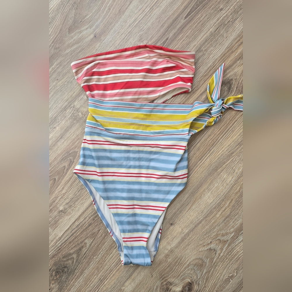 BNWT Zimmermann Striped Multicolor Swimsuit